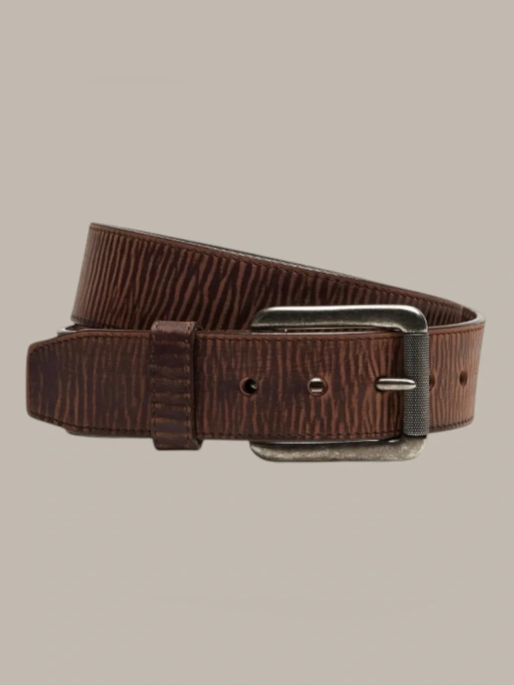 Justin C11745 Brown Top Grain Leather Western Belt Size 40